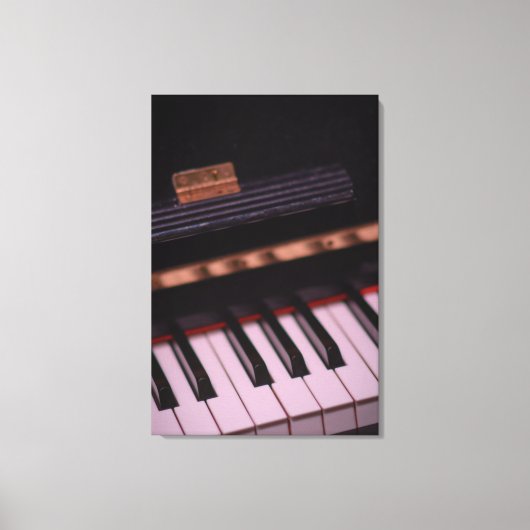 Geweldige Pianodesign Canvas Afdruk (Voorkant)