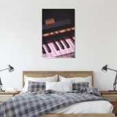 Geweldige Pianodesign Canvas Afdruk (Insitu (Slaapkamer))