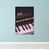 Geweldige Pianodesign Canvas Afdruk (Insitu (Houten vloer))