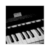 Geweldige Pianodesign Rubberstempel (Afrduk)