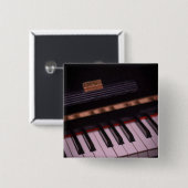 Geweldige Pianodesign Vierkante Button 5,1 Cm (Voorkant /achterkant)