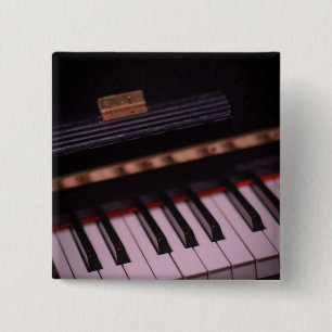 Geweldige Pianodesign Vierkante Button 5,1 Cm