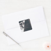 Geweldige Pianodesign Vierkante Sticker (Envelop)