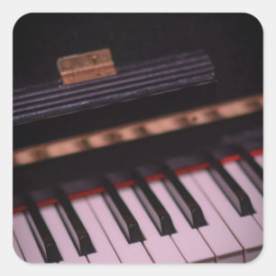 Geweldige Pianodesign Vierkante Sticker