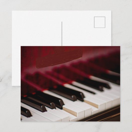 Geweldige pianokunst briefkaart (Voorkant / Achterkant)