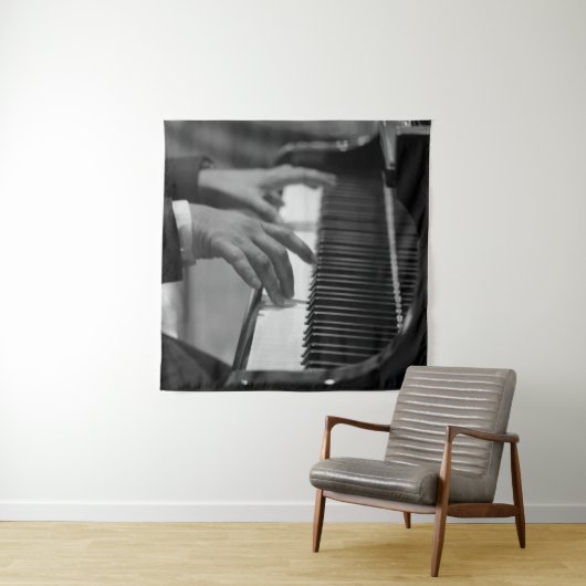 Geweldige pianokunst wandkleed (In situ)