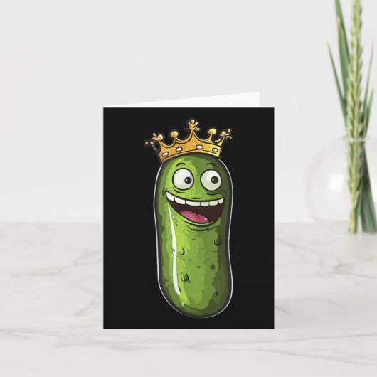 Geweldige Pickle Kingdom Kostuum Voor Kroonliefheb Kaart (Voorkant)
