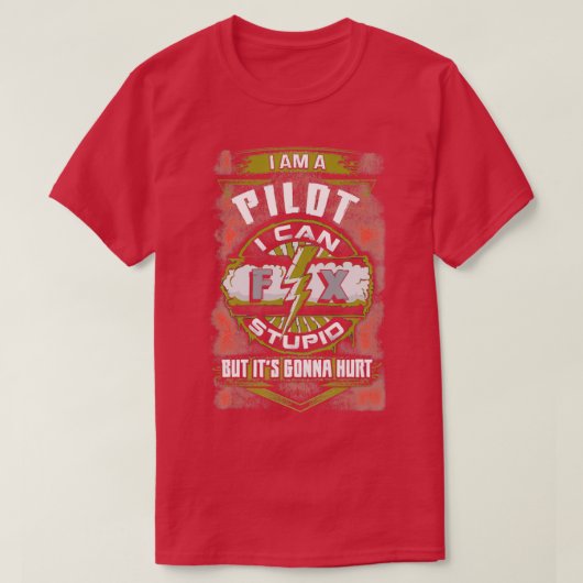 Geweldige piloot kan het oplossen t-shirt (Design voorkant)