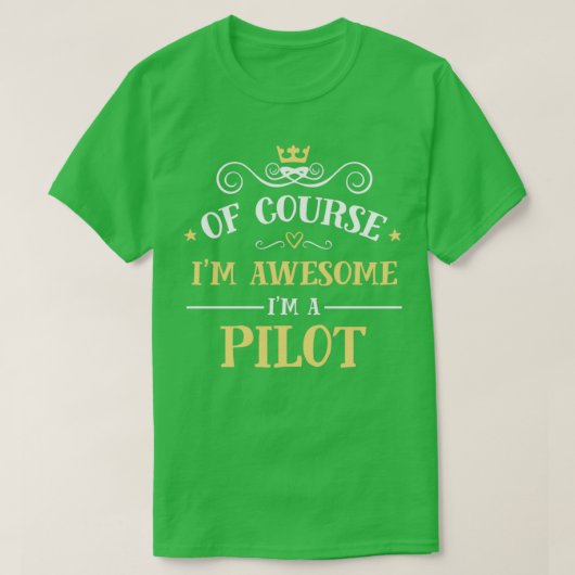 Geweldige piloot Proud Pilot T-shirt (Design voorkant)
