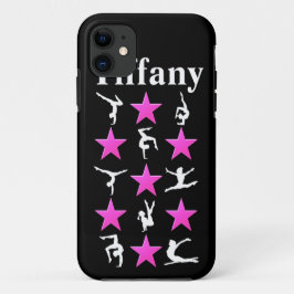 GEWELDIGE PINK STAR GEPERSONALISEERDE GYMNAST IPHO Case-Mate iPhone CASE