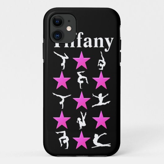 GEWELDIGE PINK STAR GEPERSONALISEERDE GYMNAST IPHO Case-Mate iPhone CASE (Achterkant)