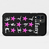 GEWELDIGE PINK STAR GEPERSONALISEERDE GYMNAST IPHO Case-Mate iPhone CASE (Achterkant (horizontaal))