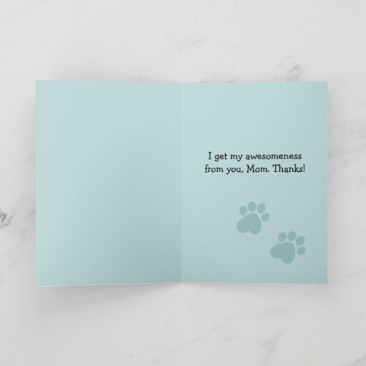 Geweldige Pit Bull Moederdag Kaart (Binnen)