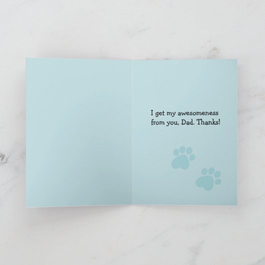 Geweldige Pit Bull Vaderdag Kaart (Binnen)