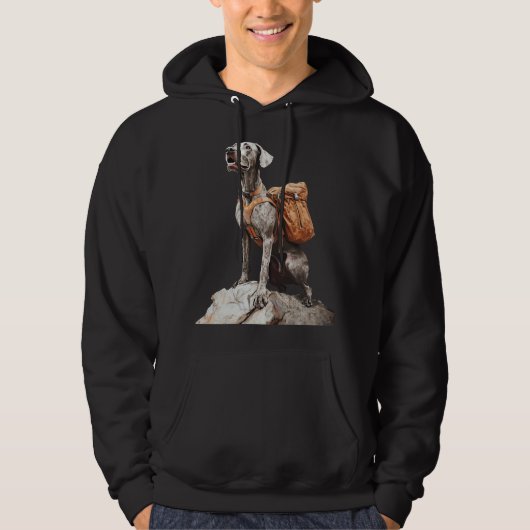 Geweldige Pitbull Dane Hoodie (Voorkant)