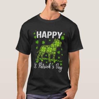 Geweldige Pitbull Saint Patrick's Day Dog Dad Ma T-shirt