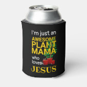 GEWELDIGE PLANT MAMA LOVES JESUS Monogram Blikjeskoeler (Blikje Achterkant)