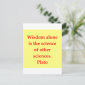 geweldige plato quote briefkaart (Staand voorkant)
