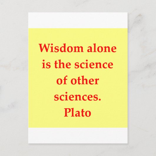 geweldige plato quote briefkaart (Voorkant)