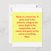 geweldige plato quote briefkaart (Voorkant / Achterkant)