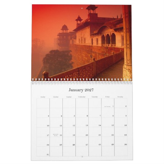 Geweldige plekken in de wereld kalender (Jan 2027)