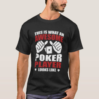 Geweldige Pokerspeler Lijkt Flop Azen Schoppen T-shirt