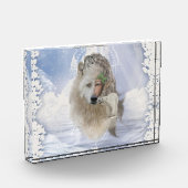 Geweldige polarwolf met fee, polarbeer en sneeuw t fotoblokken (Links)