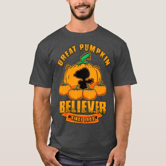 Geweldige pompoen Believer sinds 1966 T-shirt (Voorkant)