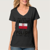 Geweldige Poolse vlag Polen Poolse wortels T-shirt (Voorkant)