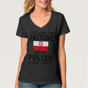 Geweldige Poolse vlag Polen Poolse wortels T-shirt