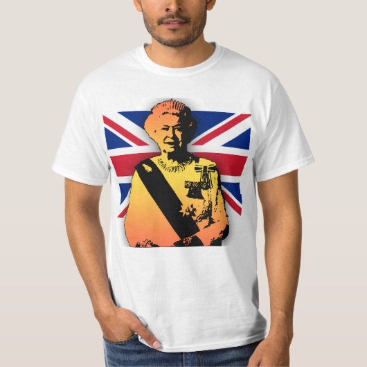 Geweldige Pop Art Diamond Jubilee met Uniefacilite T-shirt (Voorkant)
