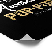 geweldige pop-pop speciale opa poster (Hoek)