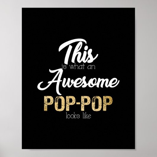 geweldige pop-pop speciale opa poster (Voorkant)