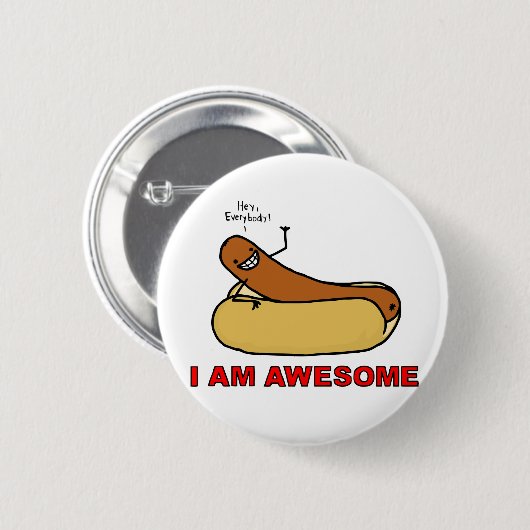 Geweldige pop ronde button 5,7 cm (Voorkant /achterkant)