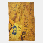 Geweldige positieve keukenhanddoek! theedoek (Verticaal)