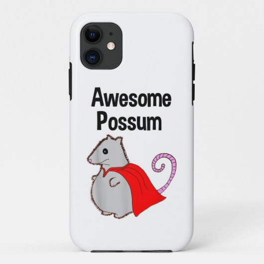 Geweldige Possum Grappig, Schattig. Dierenliefhebb Case-Mate iPhone Case (Achterkant)