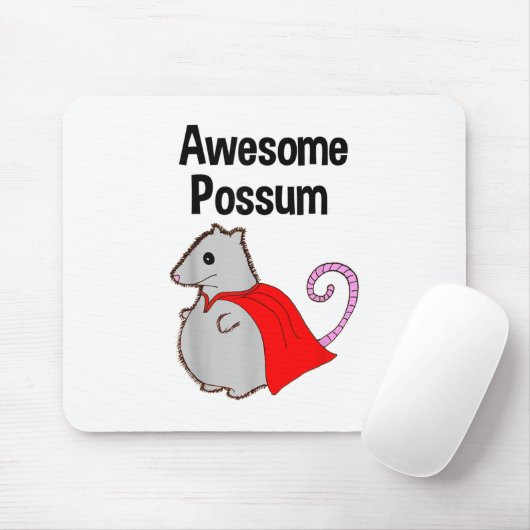 Geweldige Possum Grappig, Schattig. Dierenliefhebb Muismat (Met muis)