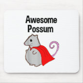 Geweldige Possum Grappig, Schattig. Dierenliefhebb Muismat (Voorkant)