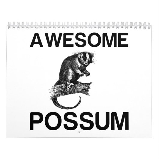 GEWELDIGE POSSUM KALENDER (Hoes)