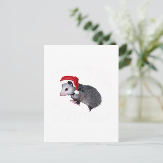Geweldige Possum Kerstmis Feestdagenkaart (Staand voorkant)