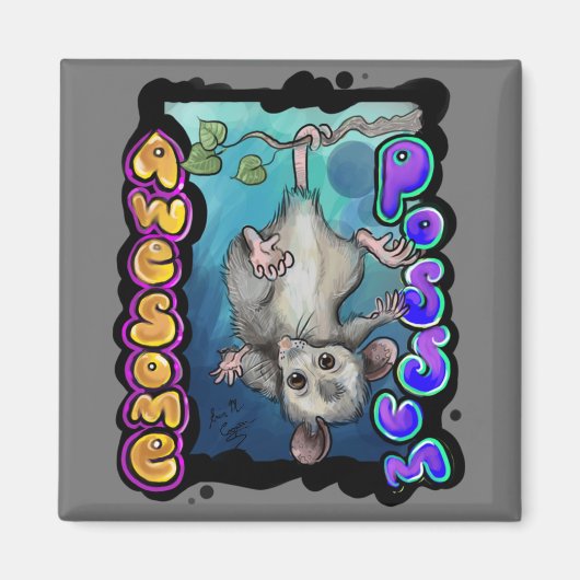 Geweldige Possum. Magneet (Voorkant)