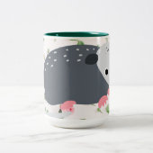 Geweldige possum oppossum Roos Floral Coffee Mok (Center)