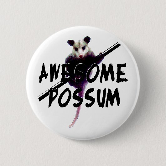 Geweldige possum ronde button 5,7 cm (Voorkant)