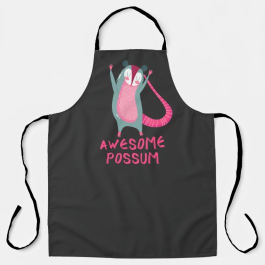 Geweldige Possum schattig Opossum Schort (Voorkant)