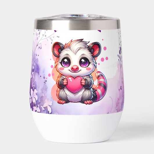 Geweldige possum | Schattigee Cartoon opossum (Voorkant)