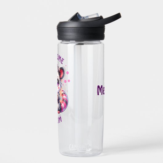 Geweldige possum | Schattigee Cartoon opossum Waterfles (Links)