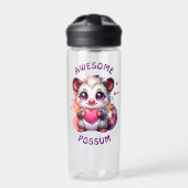 Geweldige possum | Schattigee Cartoon opossum Waterfles (Voorkant)