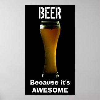 Geweldige poster bier
