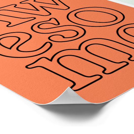 "Geweldige" Poster voor typografie (Hoek)