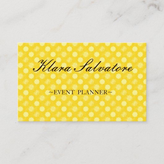 Geweldige prachtige perfecte gele bloemen visitekaartje (Voorkant)